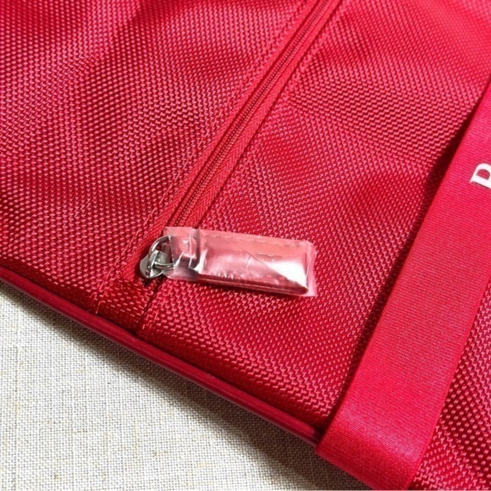 AUTHENTIC Prada red cosmetics toiletries travel or sports bag - Picture 8 of 16